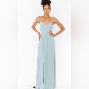 NWT SHOW ME YOUR MUMU - Faith Maxi Dress color: silver sage crisp